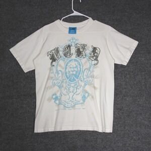 Wckd Authentic Collection Lion Graphic Tee White Kids Size M Grunge Skater